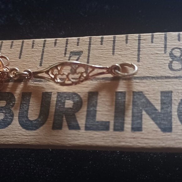 1/20 14K Gold Filled Vintage Green Gemstone Link Bracelet - Picture 5 of 6